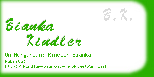 bianka kindler business card